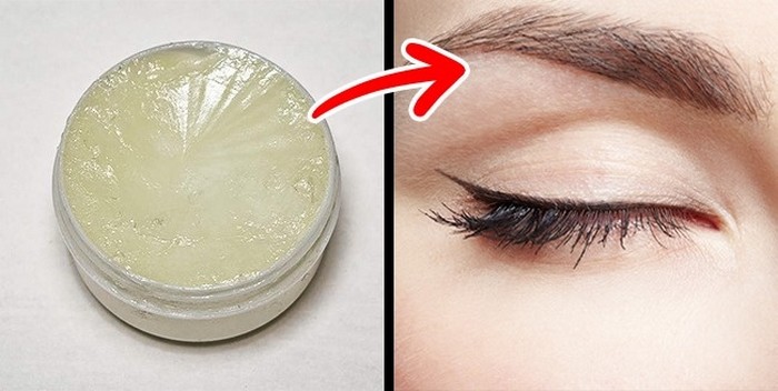 Make grow thick eyebrows faster with Vaseline