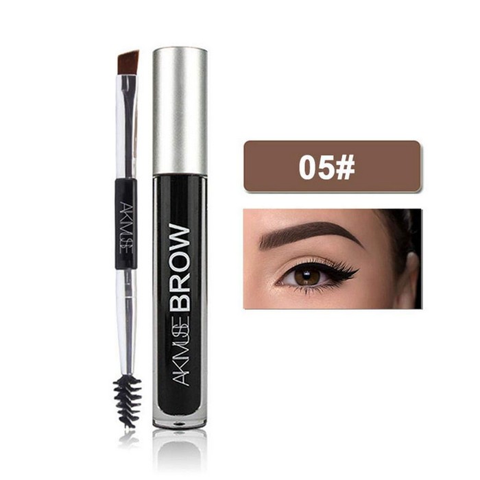 Pawaca Semi-permanent Eyebrow Gel - Lasting Eyebrow Gel for Waterproof Eyebrow Makeup, Duo Eyebrow Brush & Create Natural