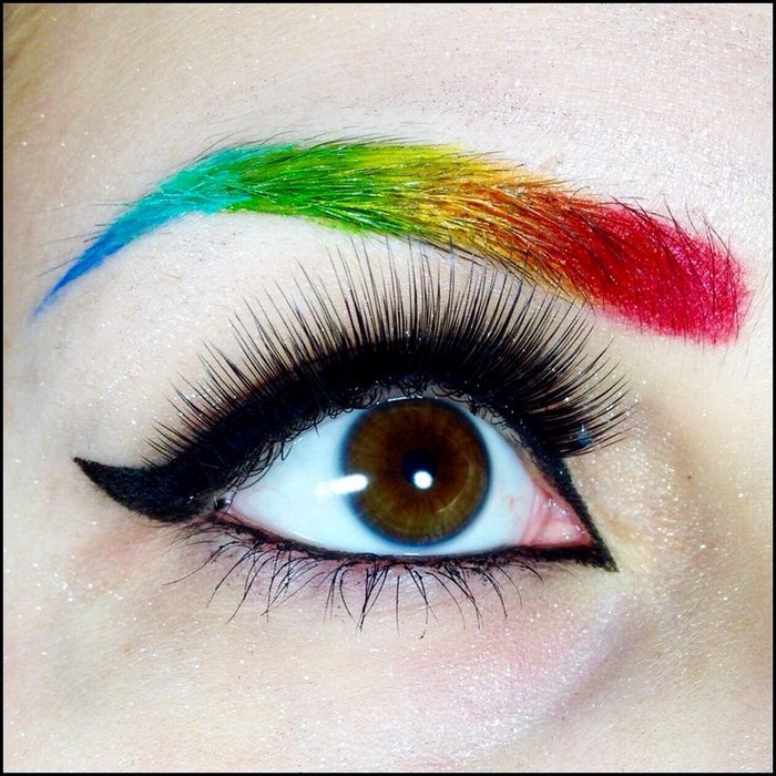 Rainbow Eyebrows