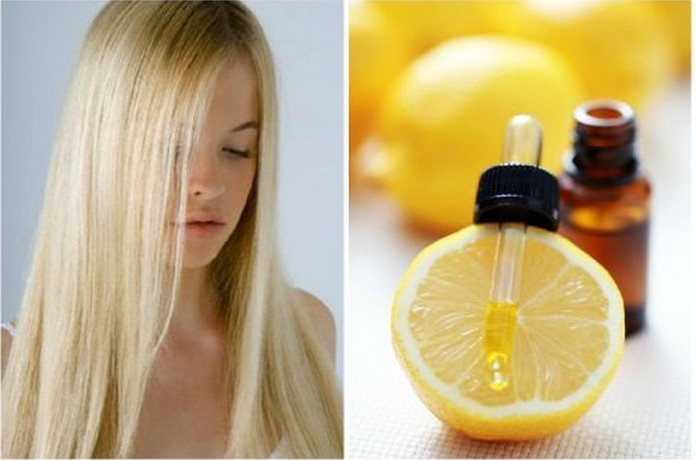 Lightening the eyebrows with lemon