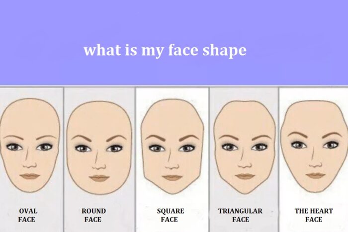 The most common face shapes
