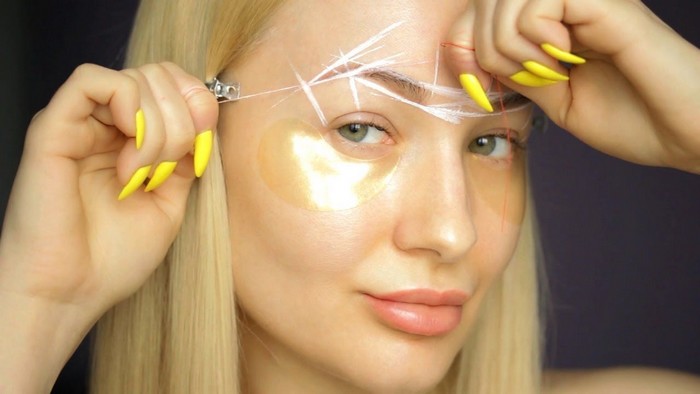 Eyebrow threading for the ideal shape