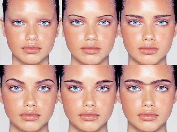 The most attractive types of eyebrows