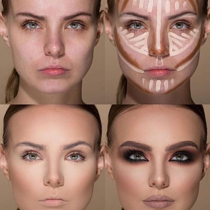 How do Beginners conceal eyebrows?