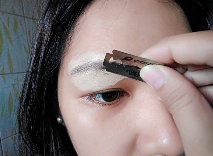 Is it wrong to shape my eyebrows with a razor?