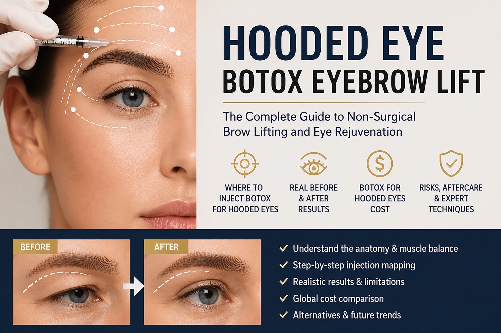 Hooded Eye Botox Eyebrow Lift: Complete Guide to Injection Points ...